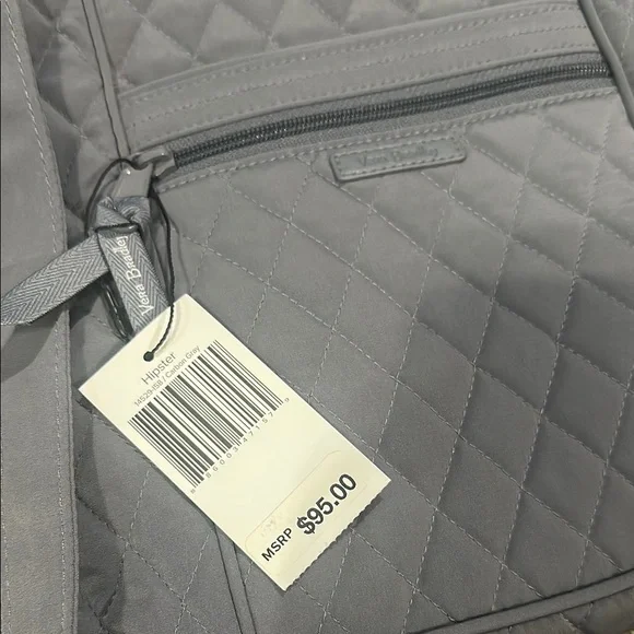 Vera Bradley Gray Quilted hipster Crossbody Bag - Picture 2 of 5